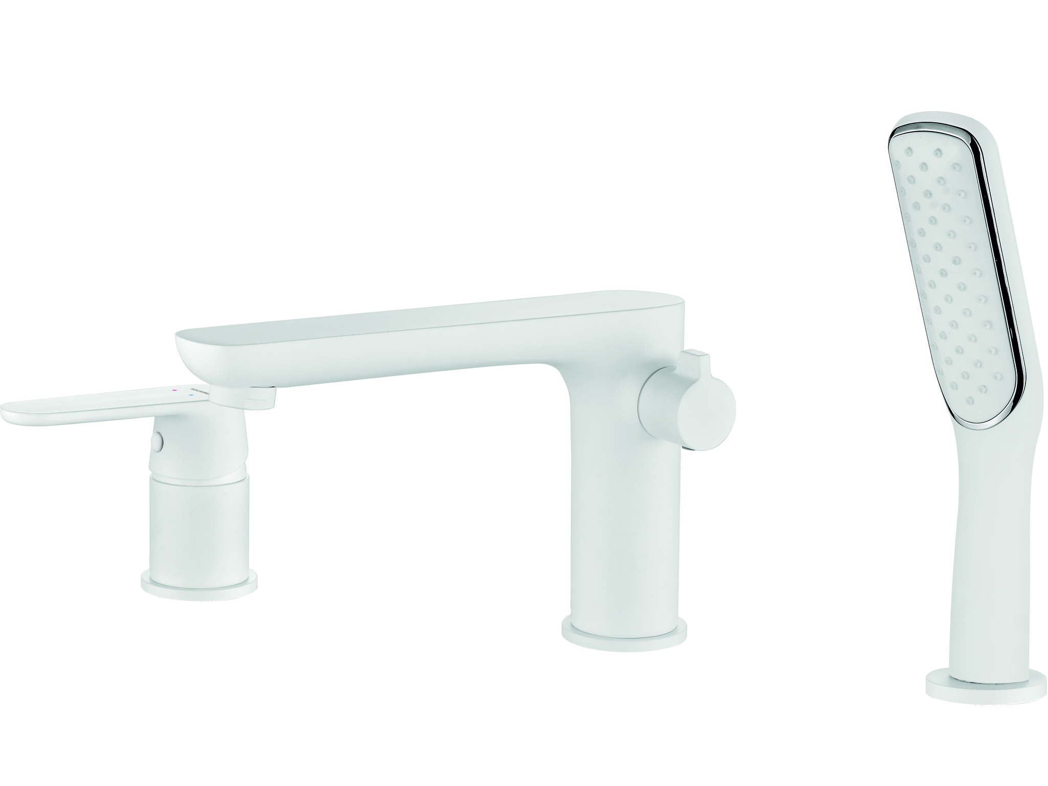 Kuchinox Dima rubinetto per vasca e doccia bordo vasca bianco BQD613D
