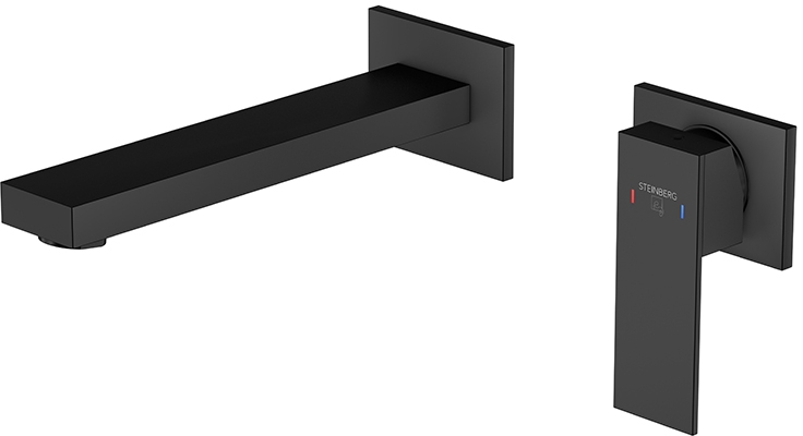 Steinberg 160 rubinetto per lavabo da incasso nero 16018143S