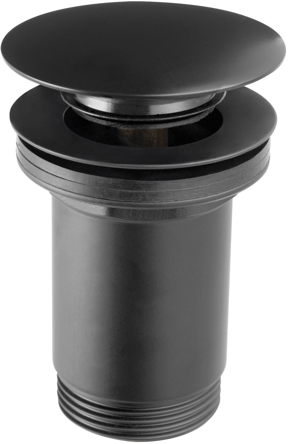 Ferro Rotondo tappo nero S285-BL-B