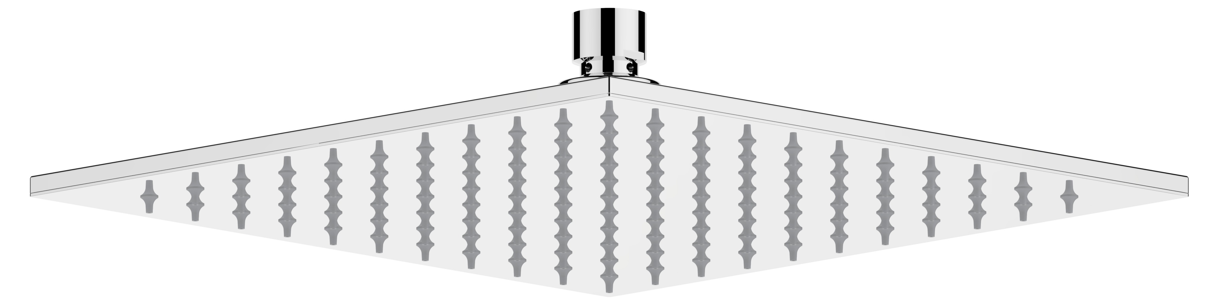 Keuco soffione doccia 25x25 cm quadrata cromo 59986010202