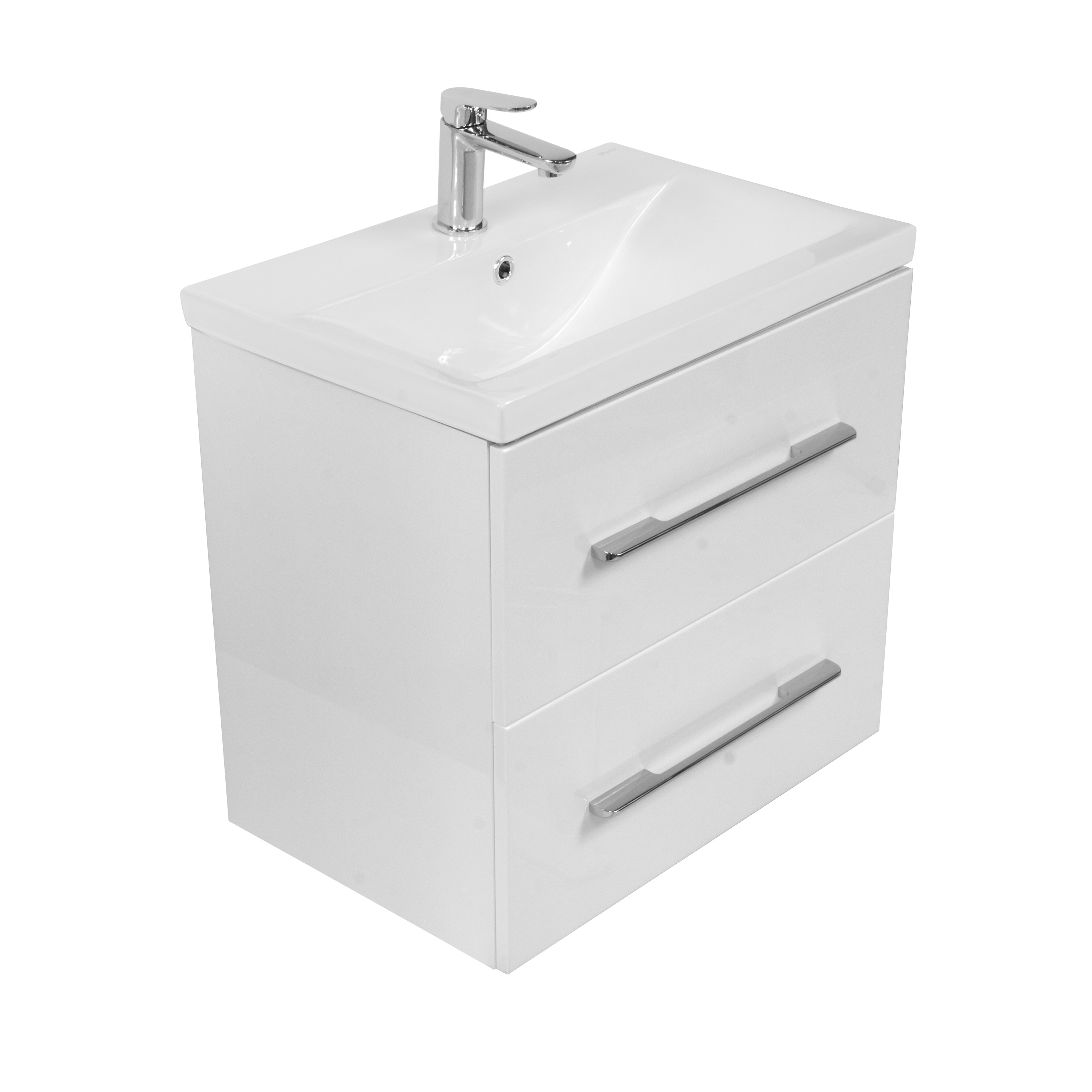 LaVita Kalifornia armadietto con set bagno 60x37.6x54.2 cm sottolavabo sospeso bianco 5908211404790