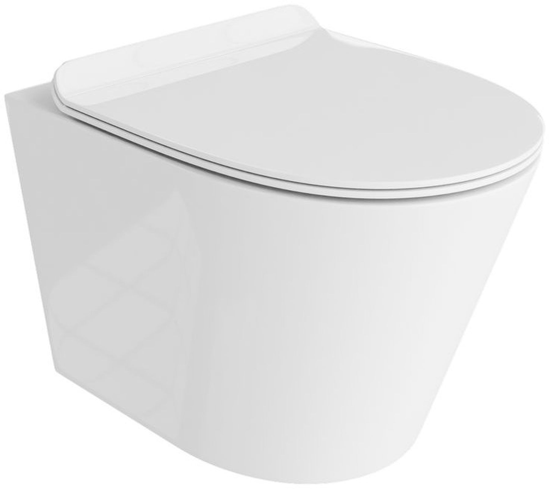 LaVita Galve vaso wc con copriwater a discesa lenta sospeso senza brida bianco lucida 5908211491936