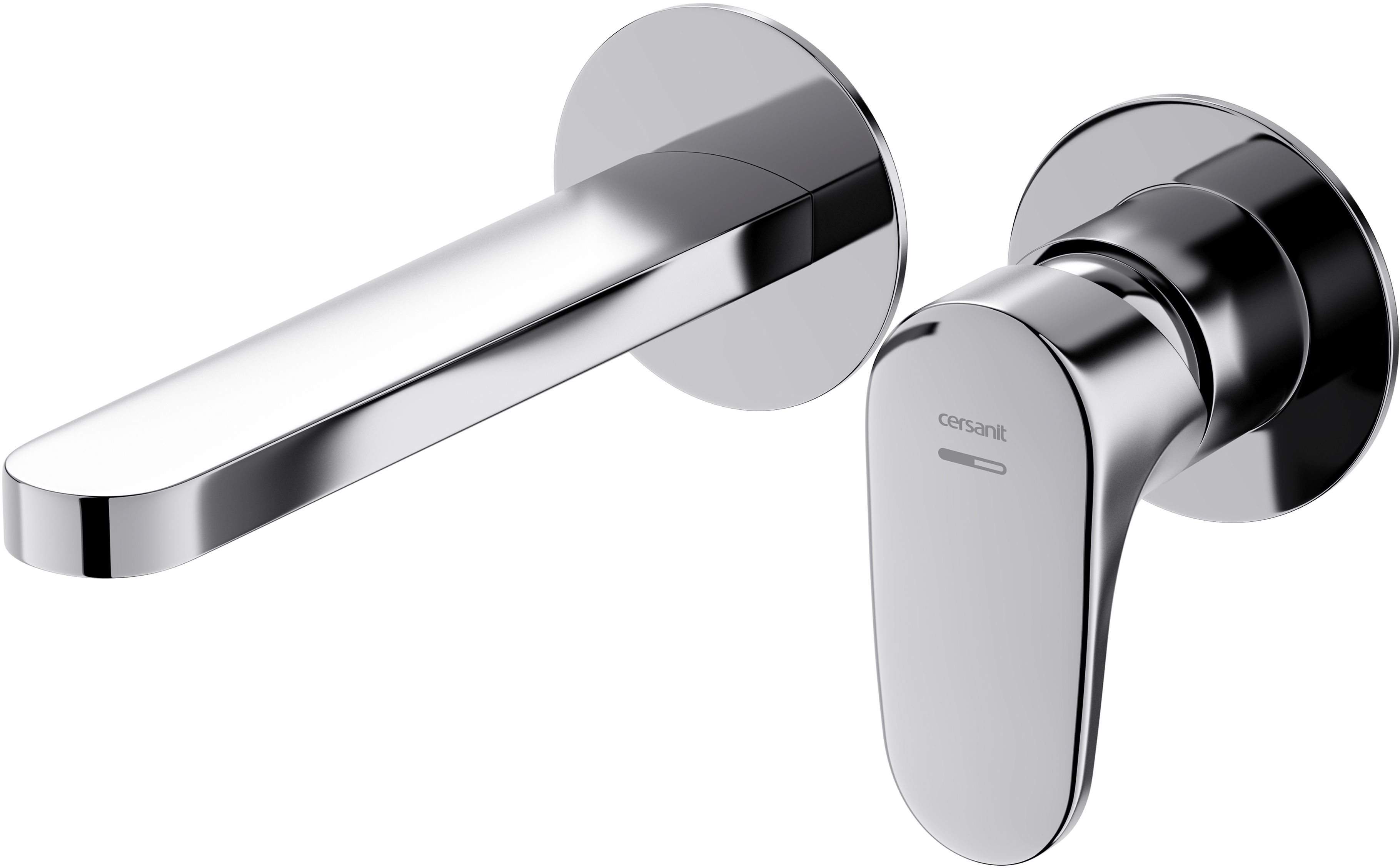 Cersanit Inverto rubinetto per lavabo da incasso cromo-nero S951-302