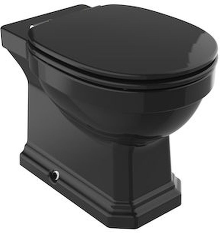 Roca Carmen vaso wc a terra senza brida nero lucida A3440A9560
