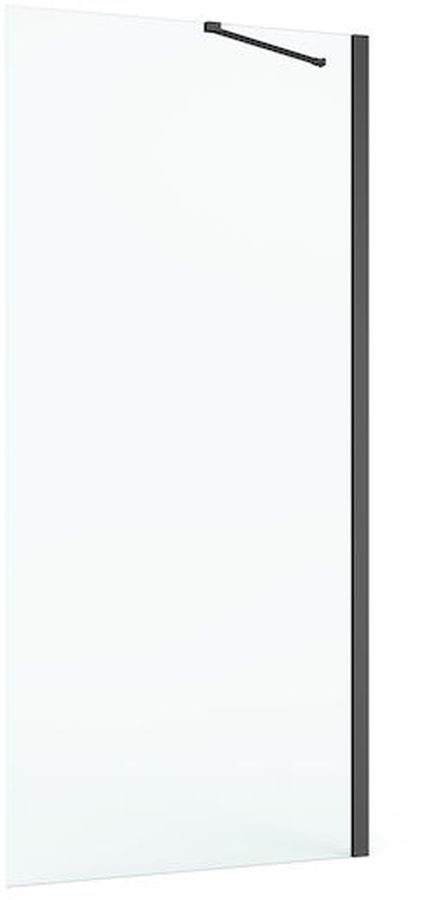 Roca Capital parete doccia 70 cm nero opaca/vetro trasparente AM4407016M