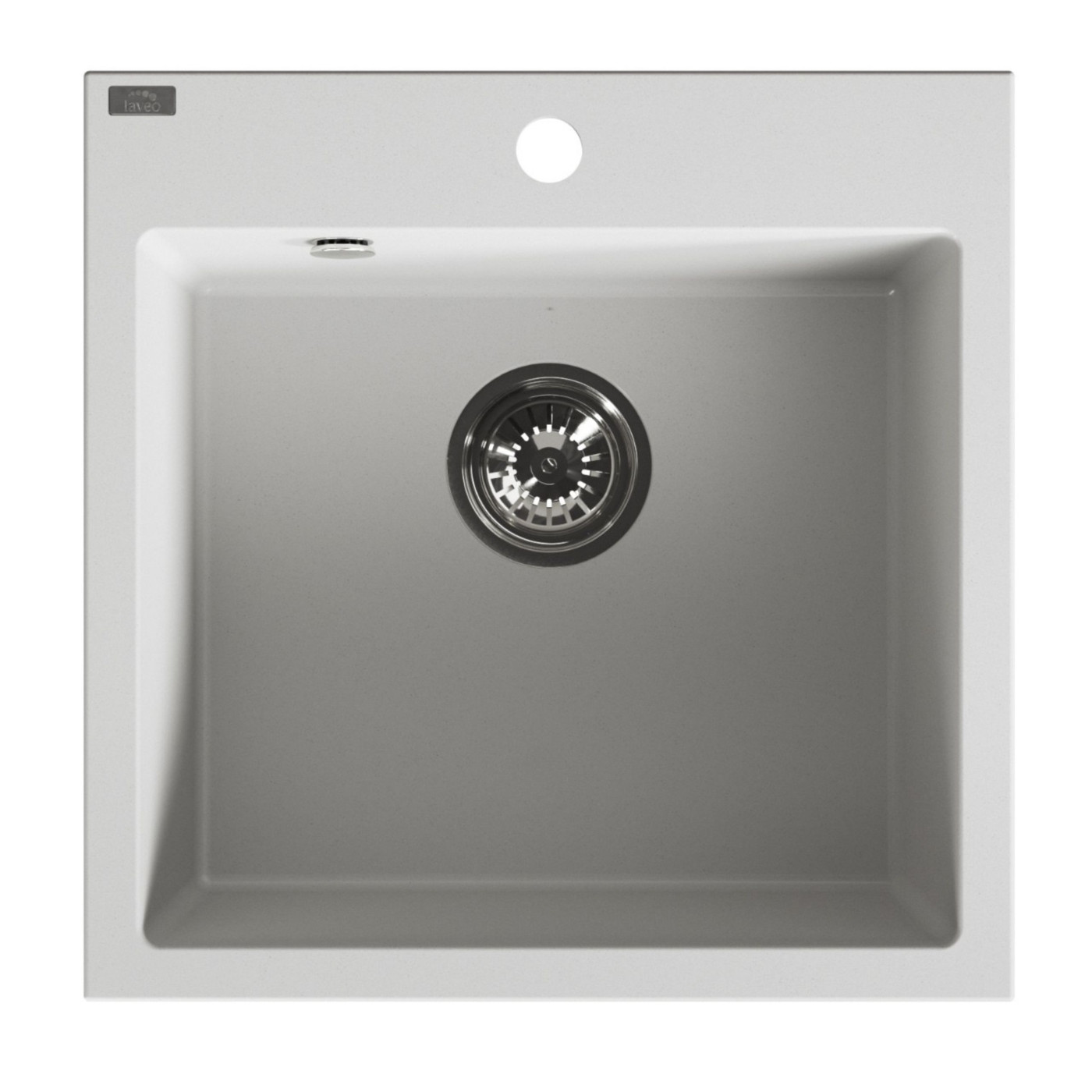 Laveo Alena lavello in granito 49x49 cm bianco SBA610T
