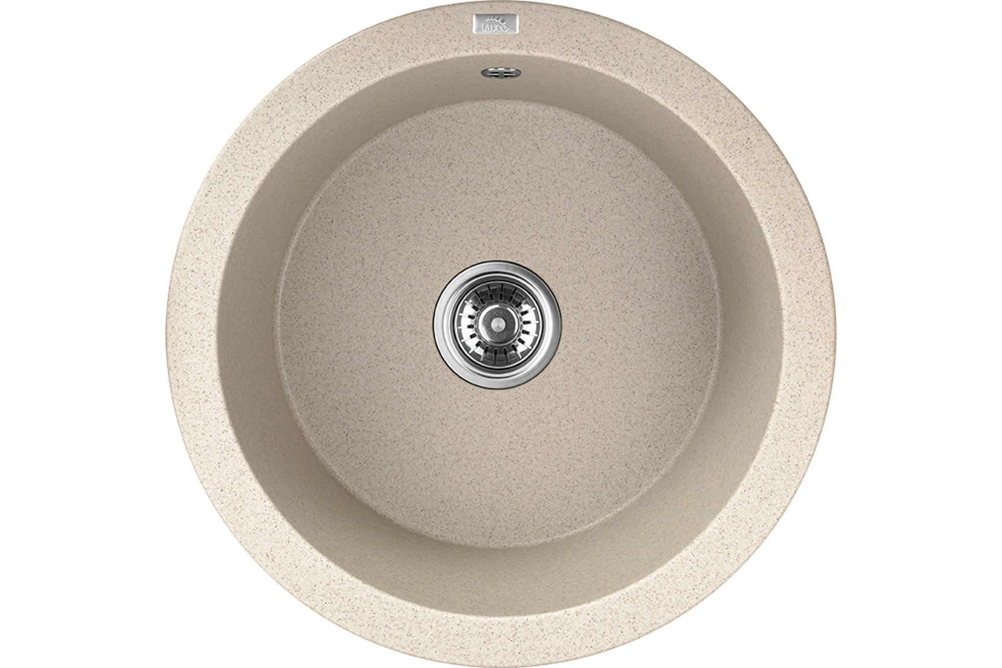 Laveo Dafne lavello in granito 51x51 cm beige SBD488Y