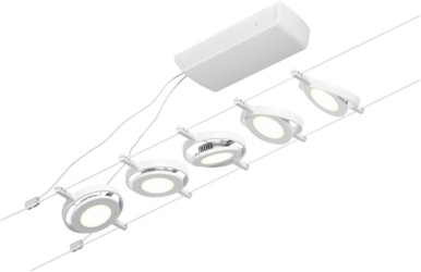 Paulmann Round Mac sistema di cavi 5x4.5 W bianco 94416