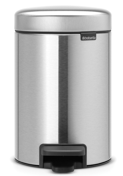 Brabantia NewIcon secchio della spazzatura 3 l acciaio-nero 112164