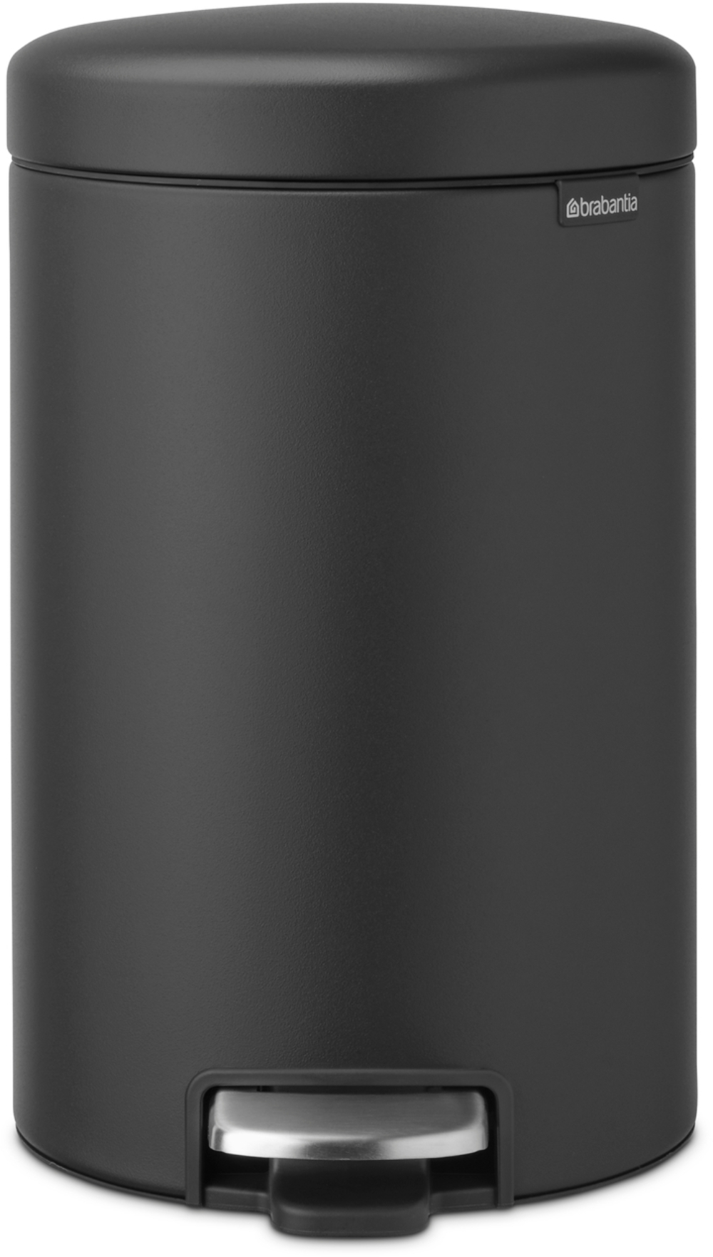 Brabantia NewIcon secchio della spazzatura 12 l nero-grigio 113802