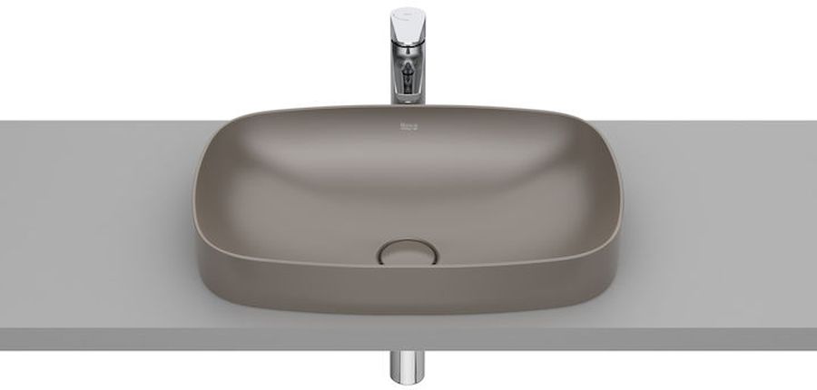 Roca Inspira lavabo 55x37 cm rettangolare da incasso marrone/beige A327504660