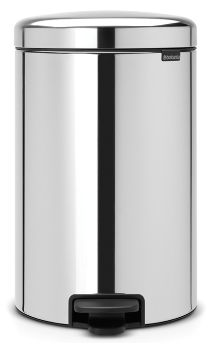 Brabantia NewIcon secchio della spazzatura 20 l acciaio-nero 113987
