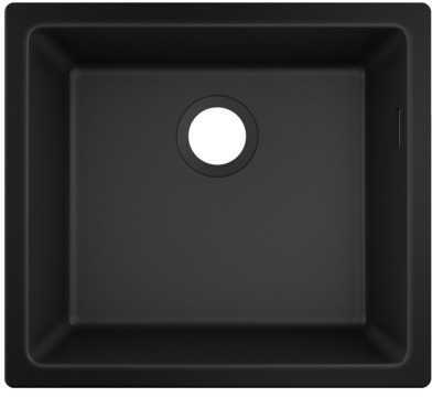 Hansgrohe S 51 lavello in granito 50x45 cm nero 43431170