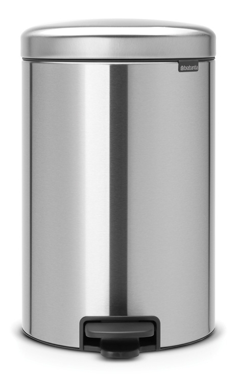 Brabantia NewIcon secchio della spazzatura 20 l acciaio-nero 111907