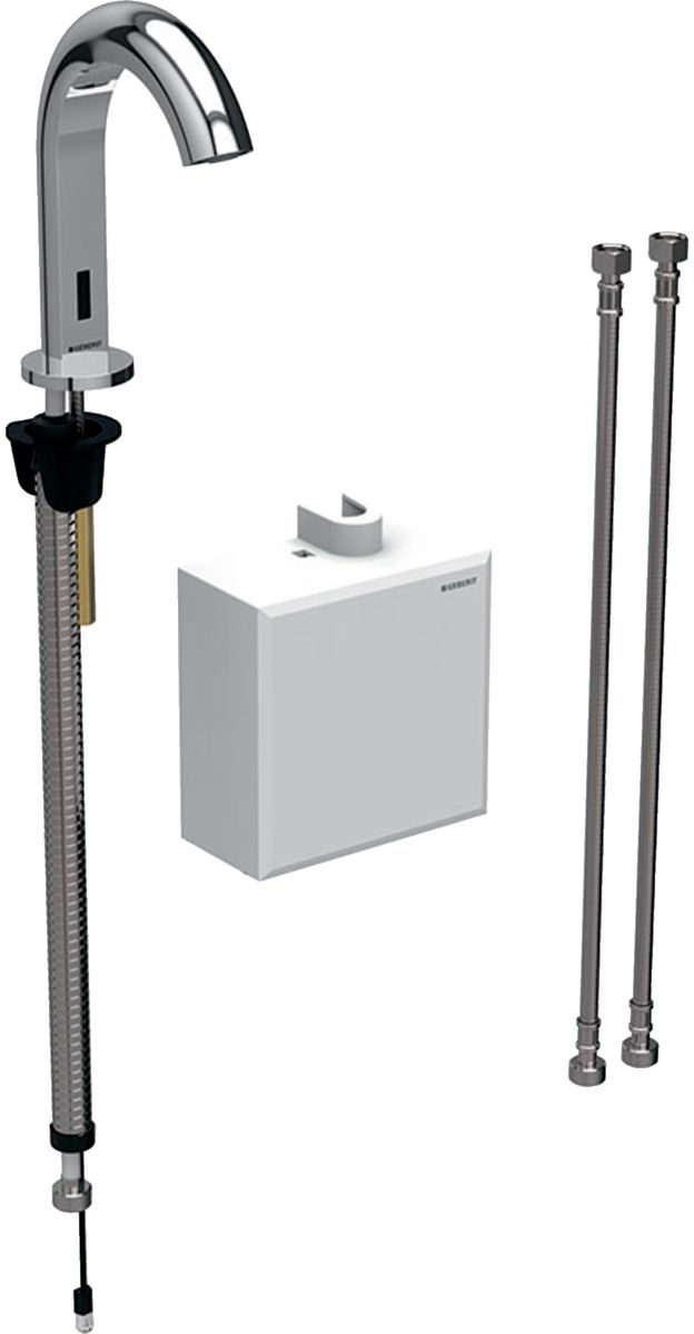 Geberit Piave rubinetto per lavabo verticale con termostato elettronico cromo 116.168.21.1