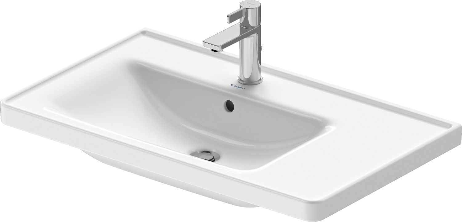 Duravit D-Neo lavabo 80x48 cm rettangolare da mobile bianco 2369800000