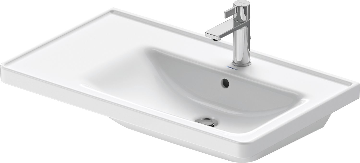Duravit D-Neo lavabo 80x48 cm rettangolare da mobile bianco lucida 2370800000
