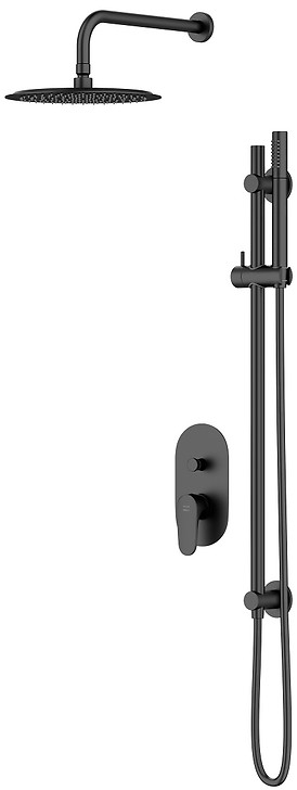 Cersanit Inverto set doccia da incasso nero S952-006