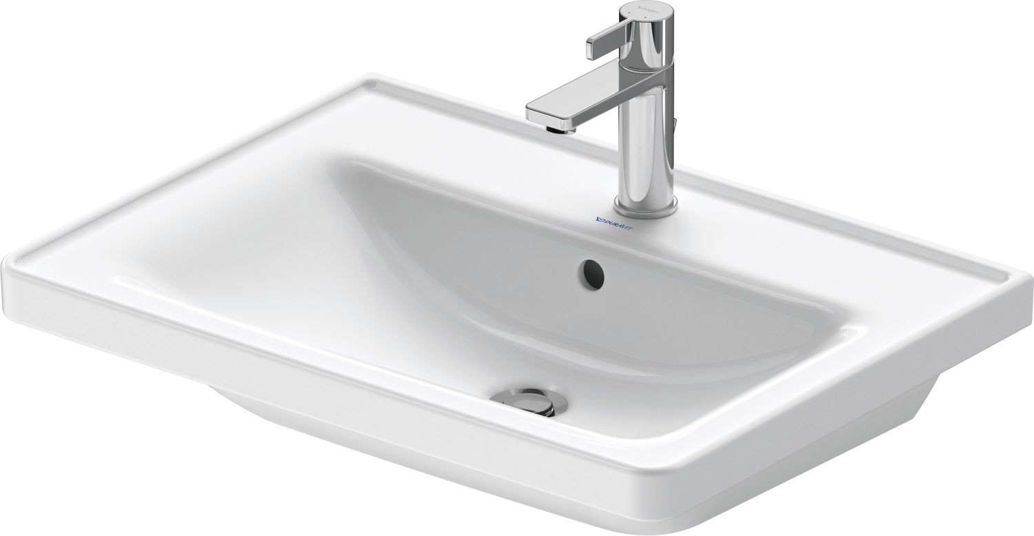 Duravit D-Neo lavabo 65x48 cm rettangolare da mobile bianco 2367650000