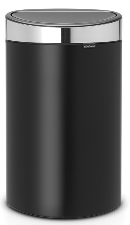Brabantia Touch Bin secchio della spazzatura 40 l cromo-nero 114847