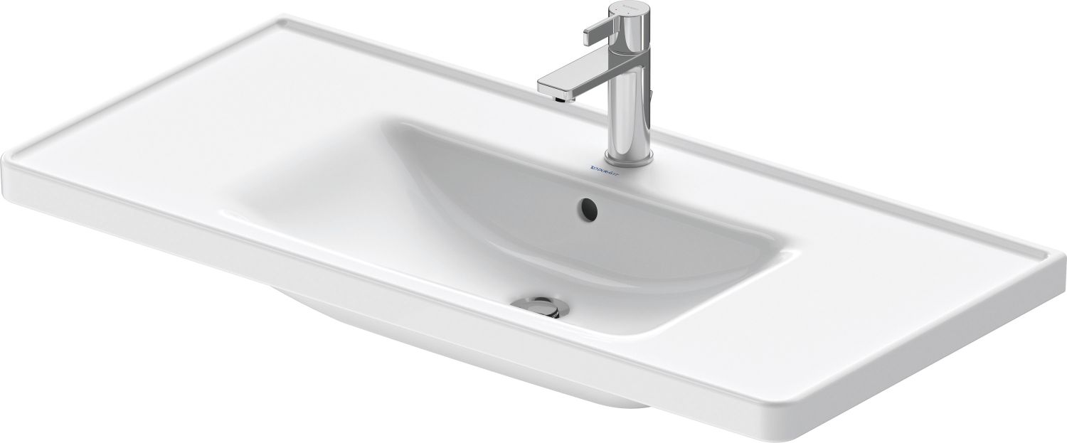 Duravit D-Neo lavabo 100.5x48 cm rettangolare da mobile bianco 2367100000