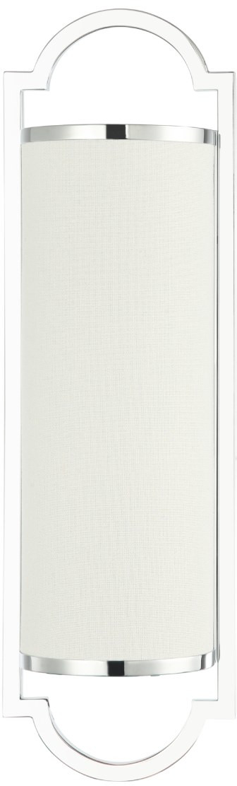 Open Design Libero lampada da parete 2x12 W bianco-cromo OR84528