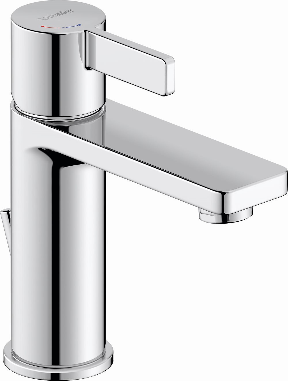 Duravit D-Neo rubinetto per lavabo verticale cromo DE1021001010