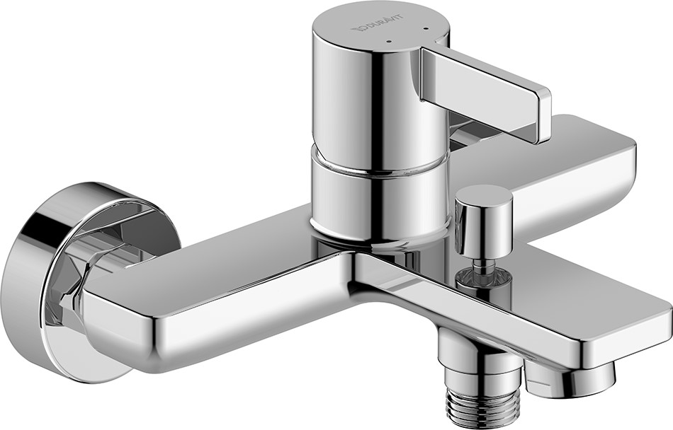 Duravit D-Neo rubinetto per vasca e doccia a parete cromo DE5230000010