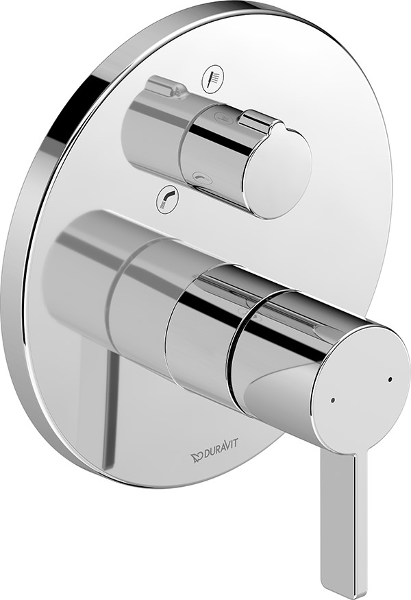 Duravit D-Neo rubinetto per vasca e doccia da incasso cromo DE5210018010