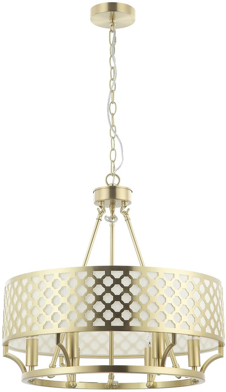 Open Design Verno lampada sospesa 6x12 W bianco-oro OR84382