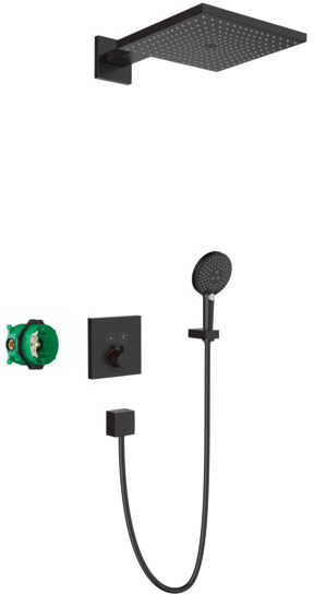 Hansgrohe Raindance set doccia da incasso con termostato nero 27939670