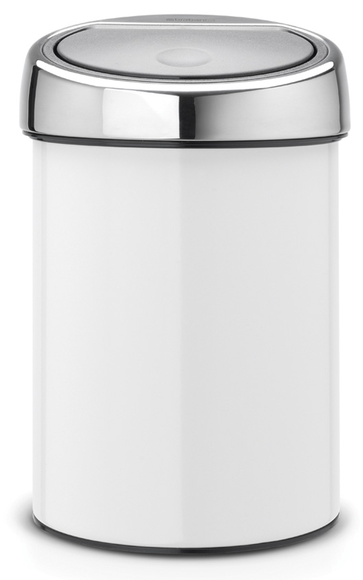 Brabantia Touch Bin secchio della spazzatura 3 l cromo-bianco 364488