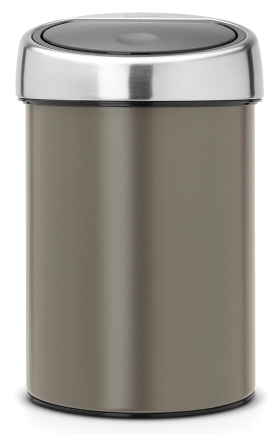 Brabantia Touch Bin secchio della spazzatura 3 l cromo-grigio 364464