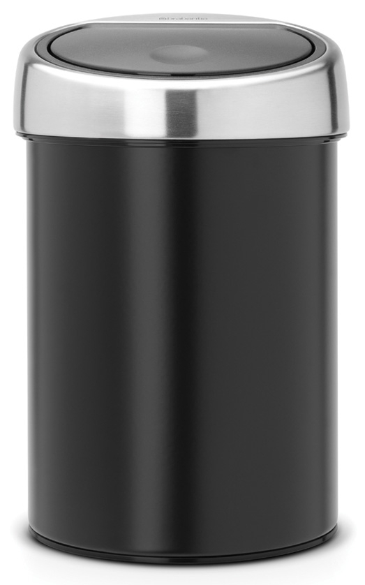 Brabantia Touch Bin secchio della spazzatura 3 l cromo-nero 364440