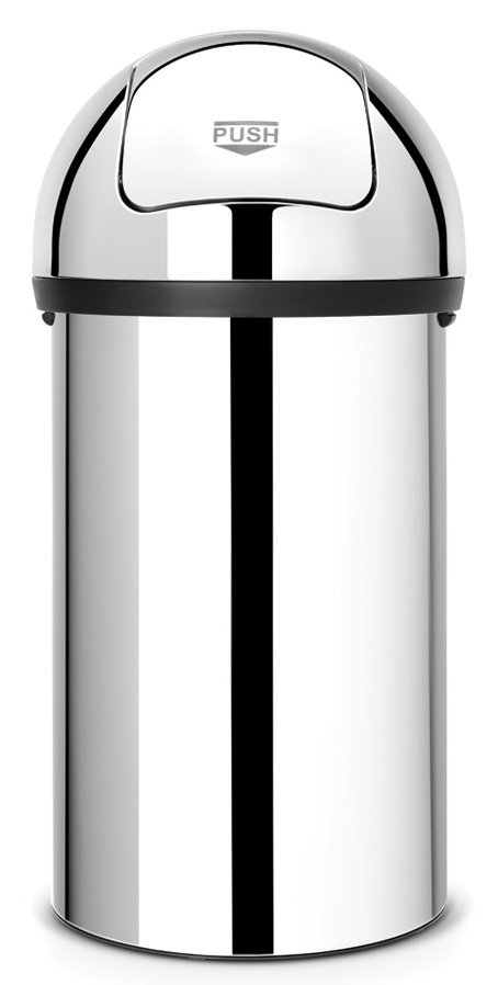 Brabantia Push Bin contenitore per rifiuti 60 l acciaio 402623