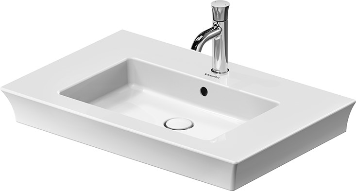 Duravit White Tulip lavabo 75x49 cm rettangolare da mobile bianco 2363750000