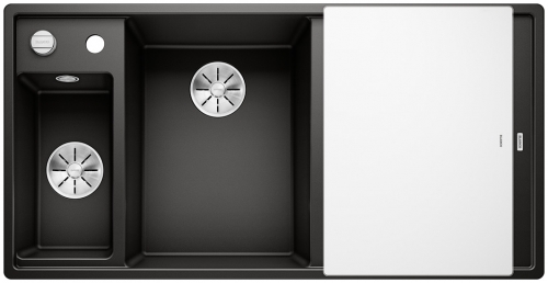 Blanco Axia III 6 S lavello in granito 100x51 cm nero 525848
