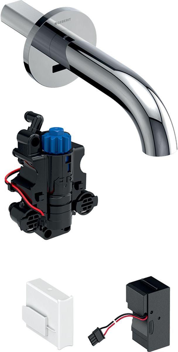 Geberit Piave rubinetto per lavabo da incasso con termostato elettronico cromo 116.287.21.1