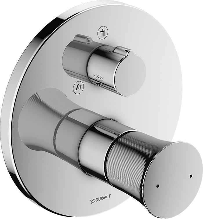 Duravit White Tulip rubinetto per vasca e doccia da incasso cromo WT4210012010