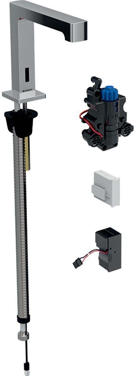 Geberit Brenta rubinetto per lavabo verticale con termostato elettronico cromo 116.198.21.1