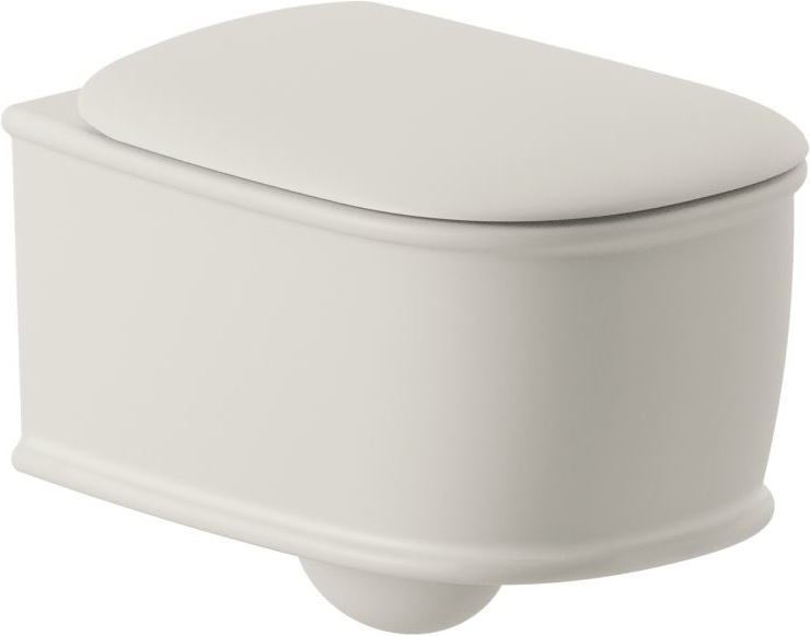 Art Ceram Atelier vaso wc sospeso senza brida bianco opaco ATV00105;00