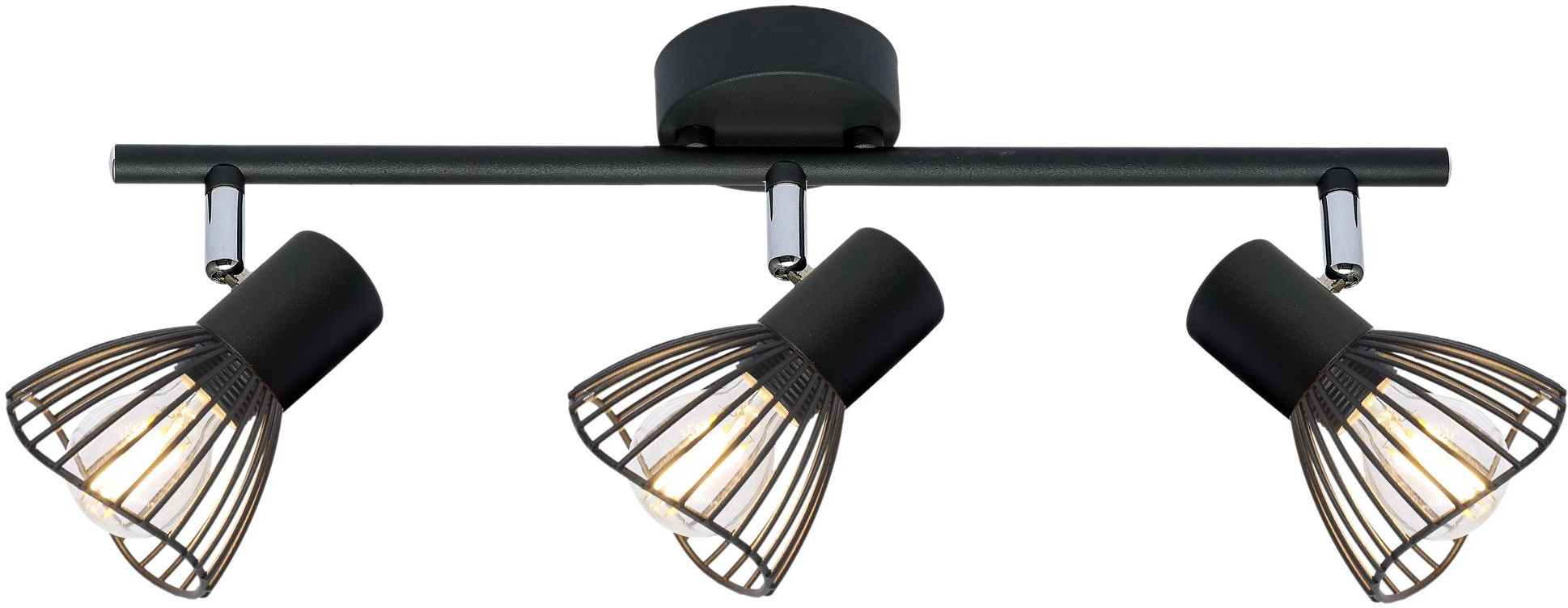 Candellux Fly lampada da soffitto 3x40 W nero 93-61911