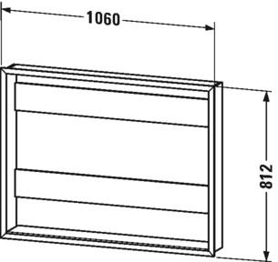 Duravit elemento del sistema di montaggio dei mobili LM987700000