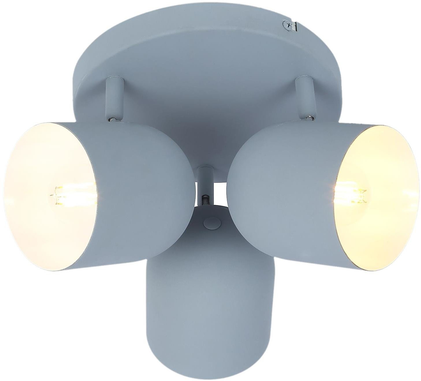 Candellux Azuro lampada da soffitto 3x40 W grigio 98-63236