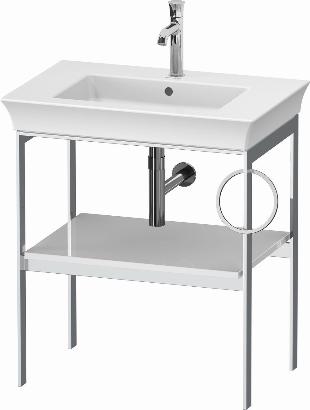 Duravit White Tulip consolle 68.4x45x76 cm bianco WT4543R8585