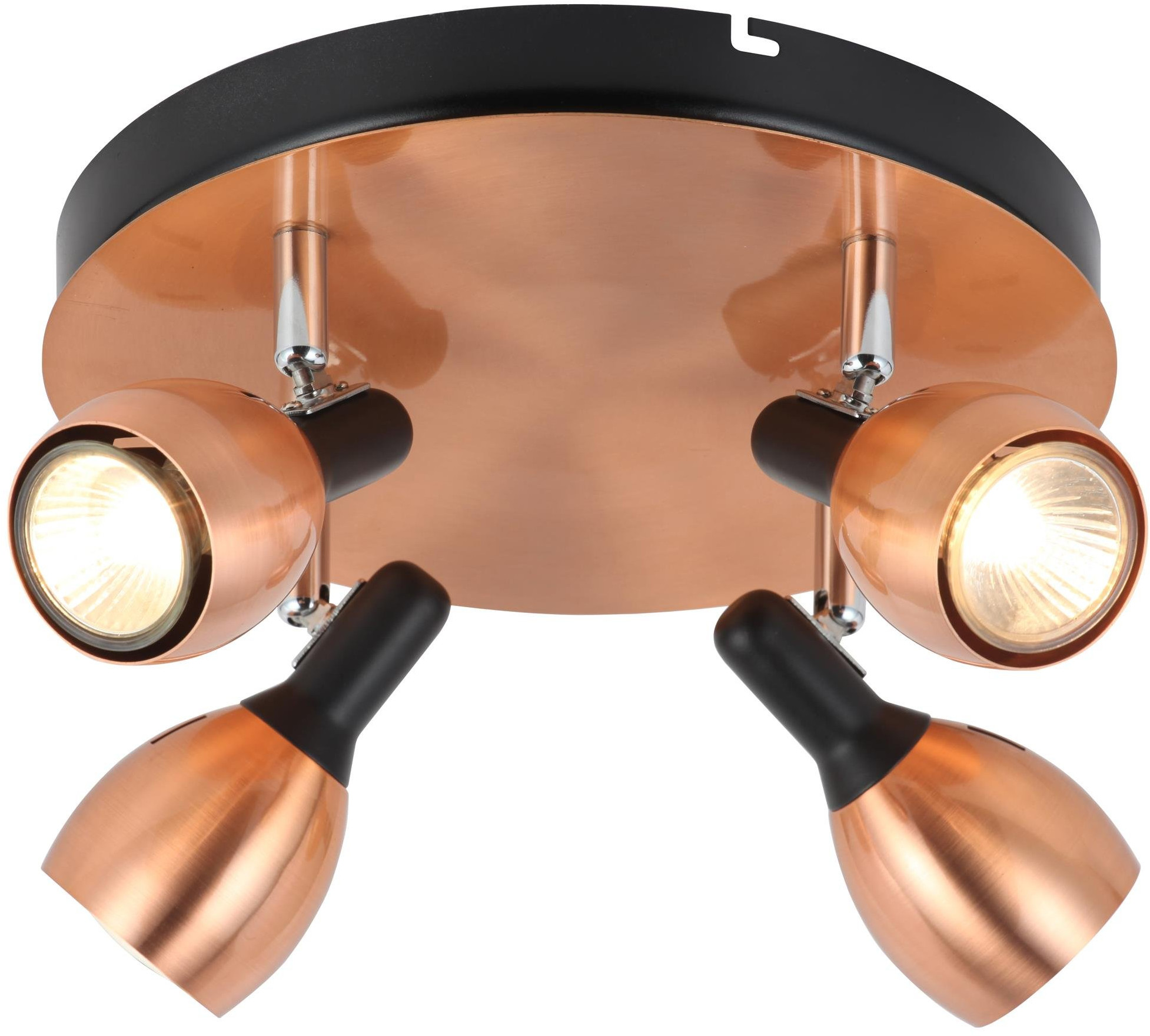Candellux Cross lampada da soffitto 4x50 W rame 98-34878