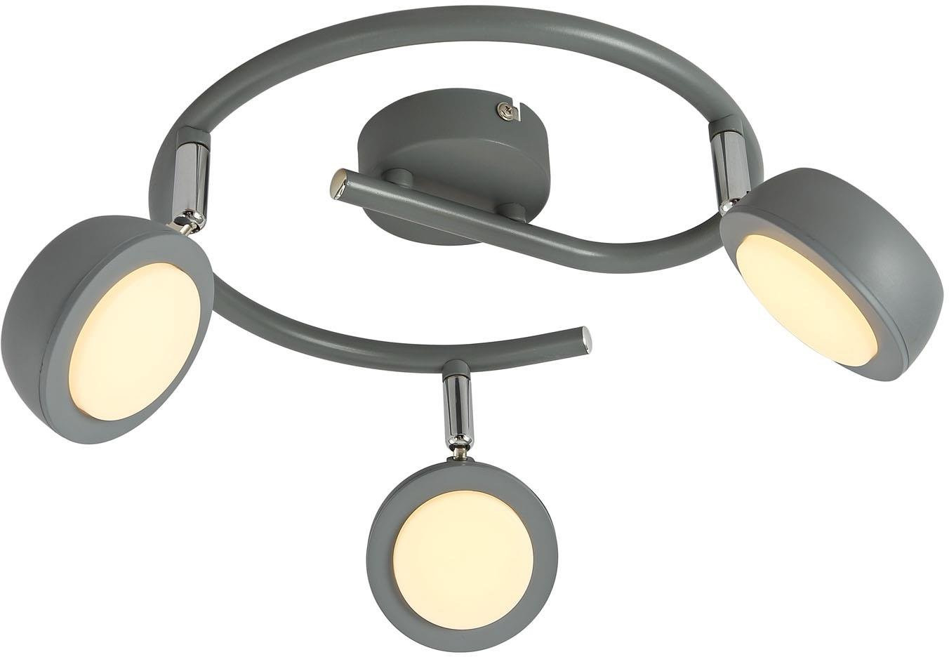 Candellux Mild lampada da soffitto 3x6 W grigio 98-66558