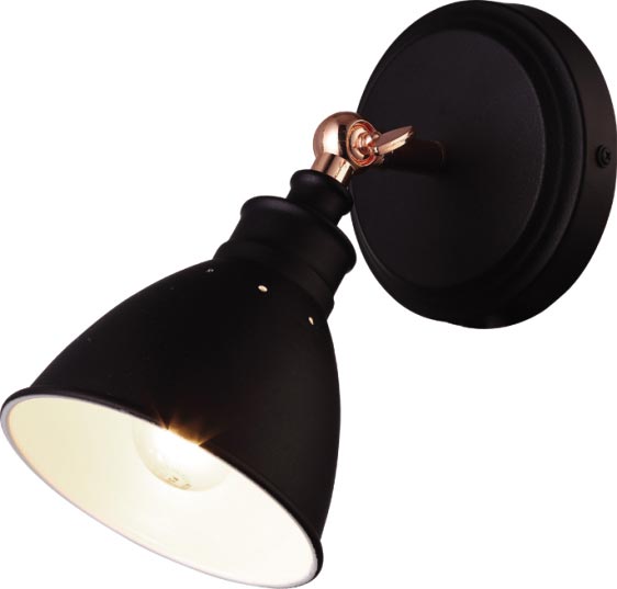 Kaja Watso Black lampada da parete 1x40 W nero K-8005W-1BK