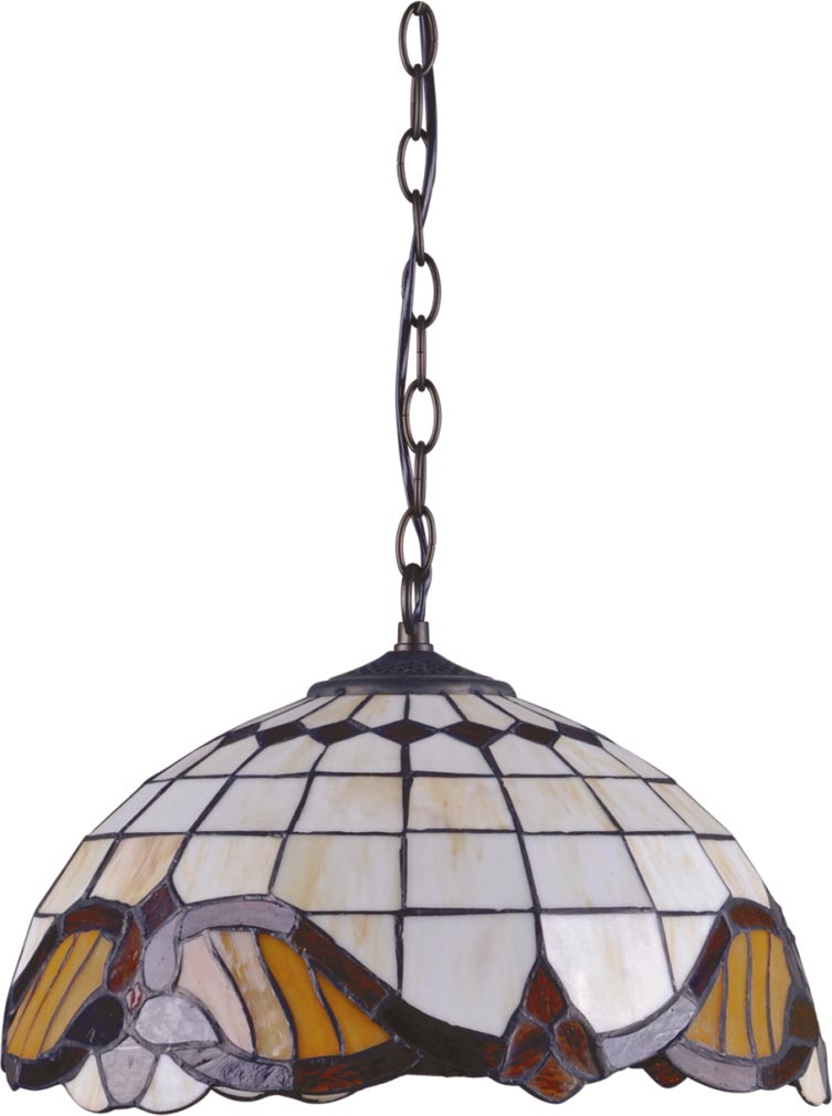 Kaja Witraż lampada sospesa 1x60 W multicolore K-P161122