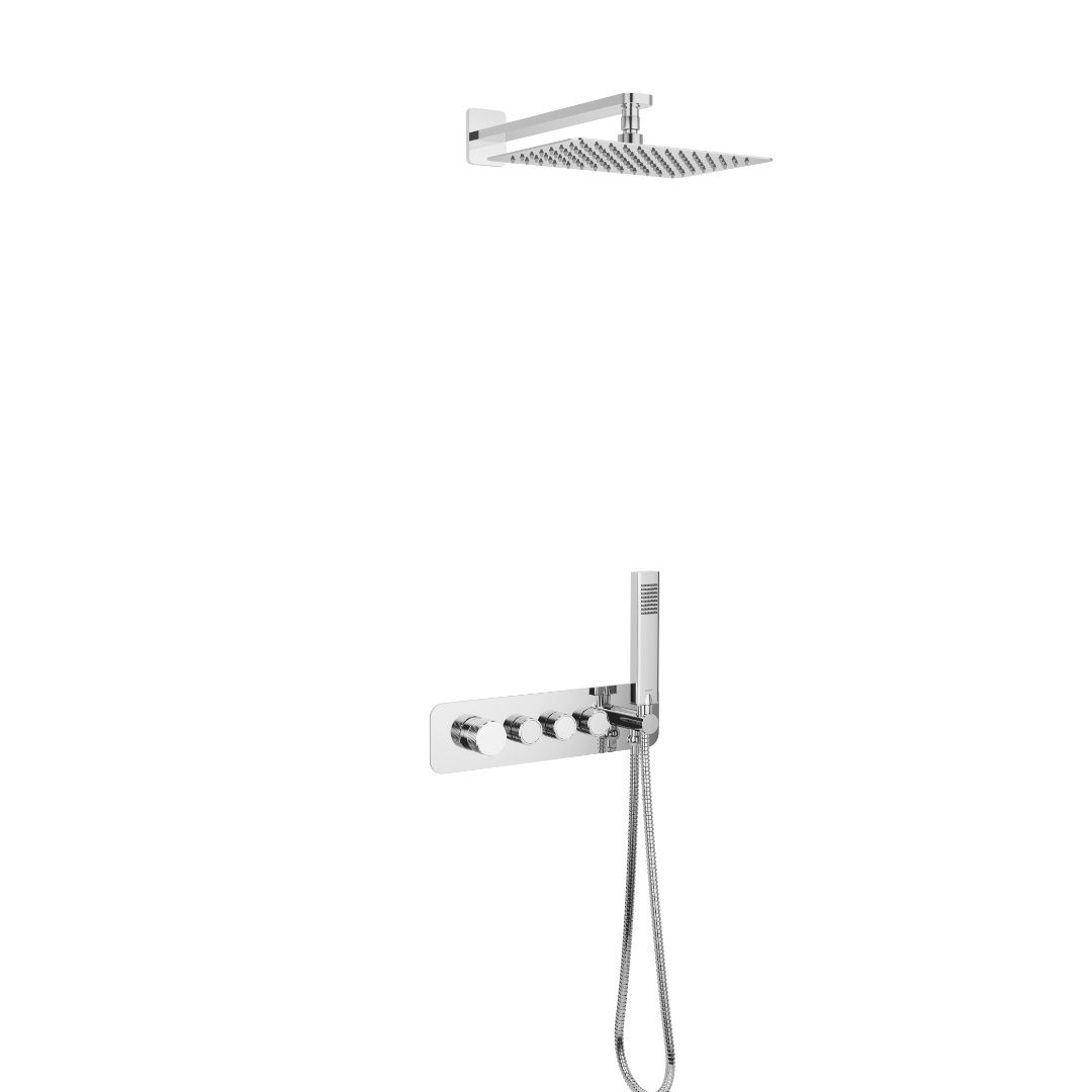 Excellent Krotos set doccia da incasso con soffione cromo AREX.SET.8036CR
